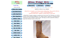 Desktop Screenshot of abilene-boots.com